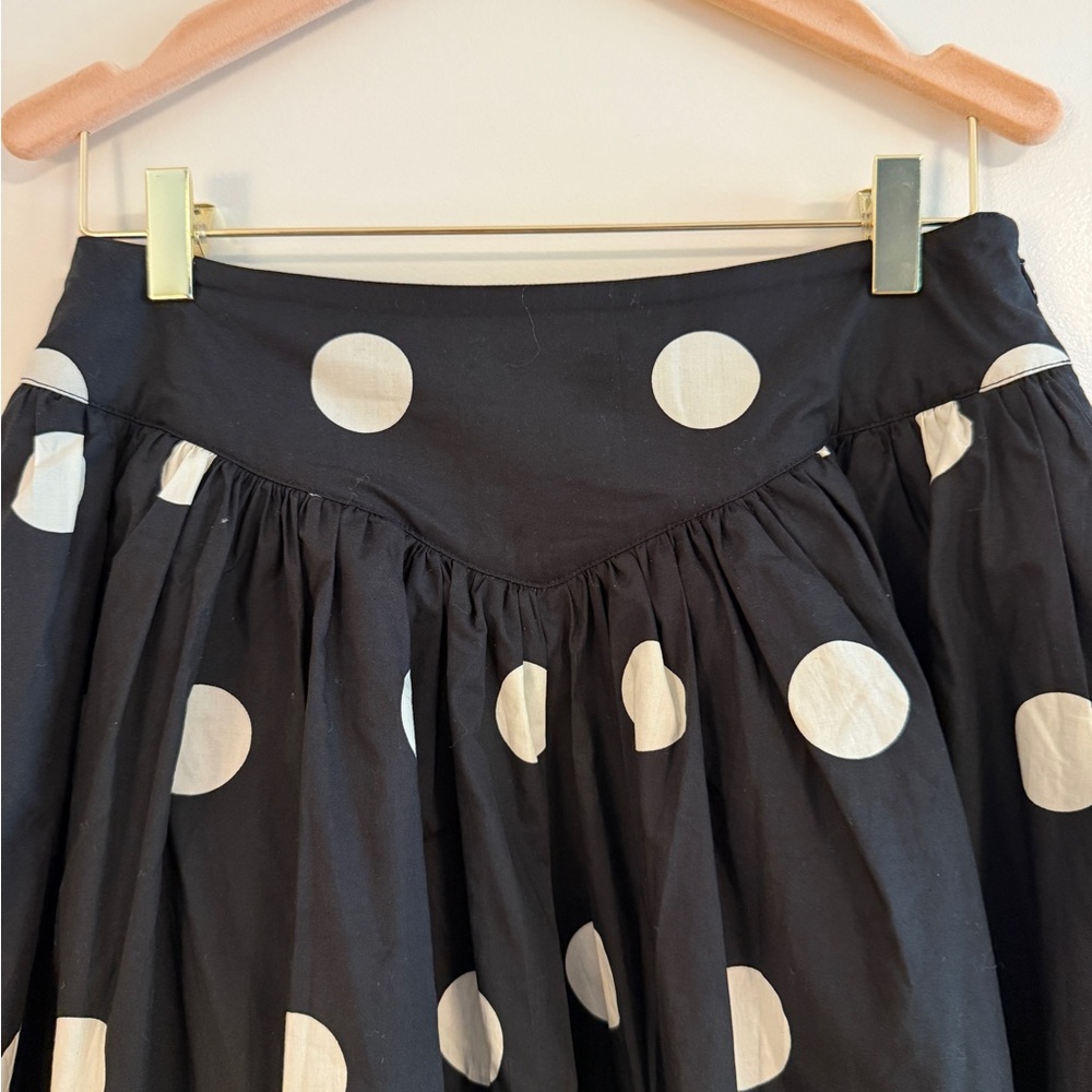 Ciao Lucia Zoe Skirt Polka Dot Midi- Black and White size 4 NWT - Picture 7 of 10